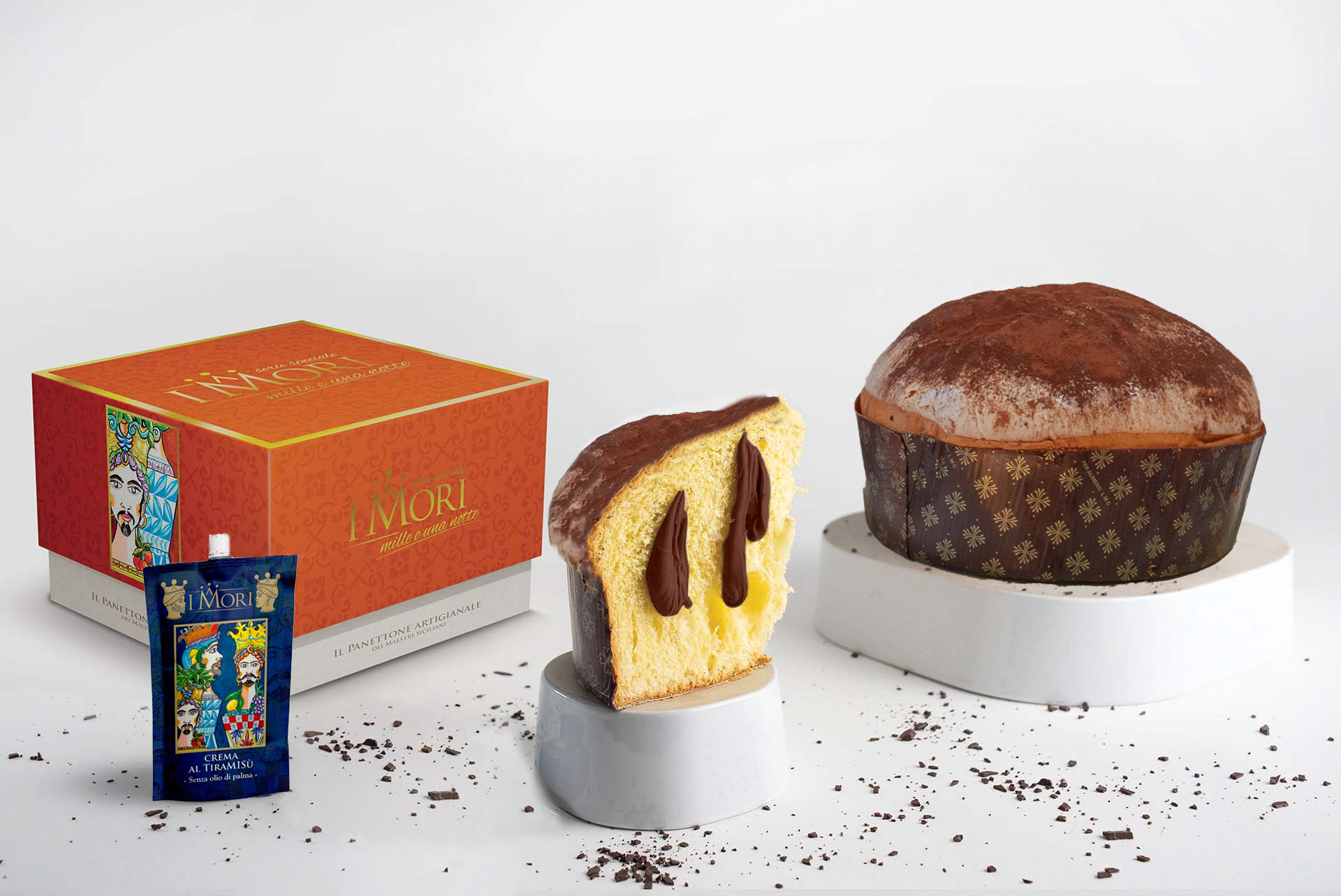 Panettone artigianale al Tiramisù - Linea Mille e una notte