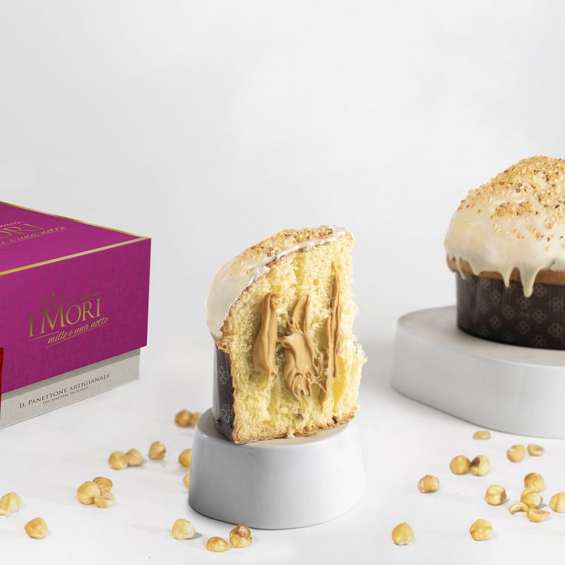 Panettone artigianale al Caramello Salato - Linea Mille e una notte